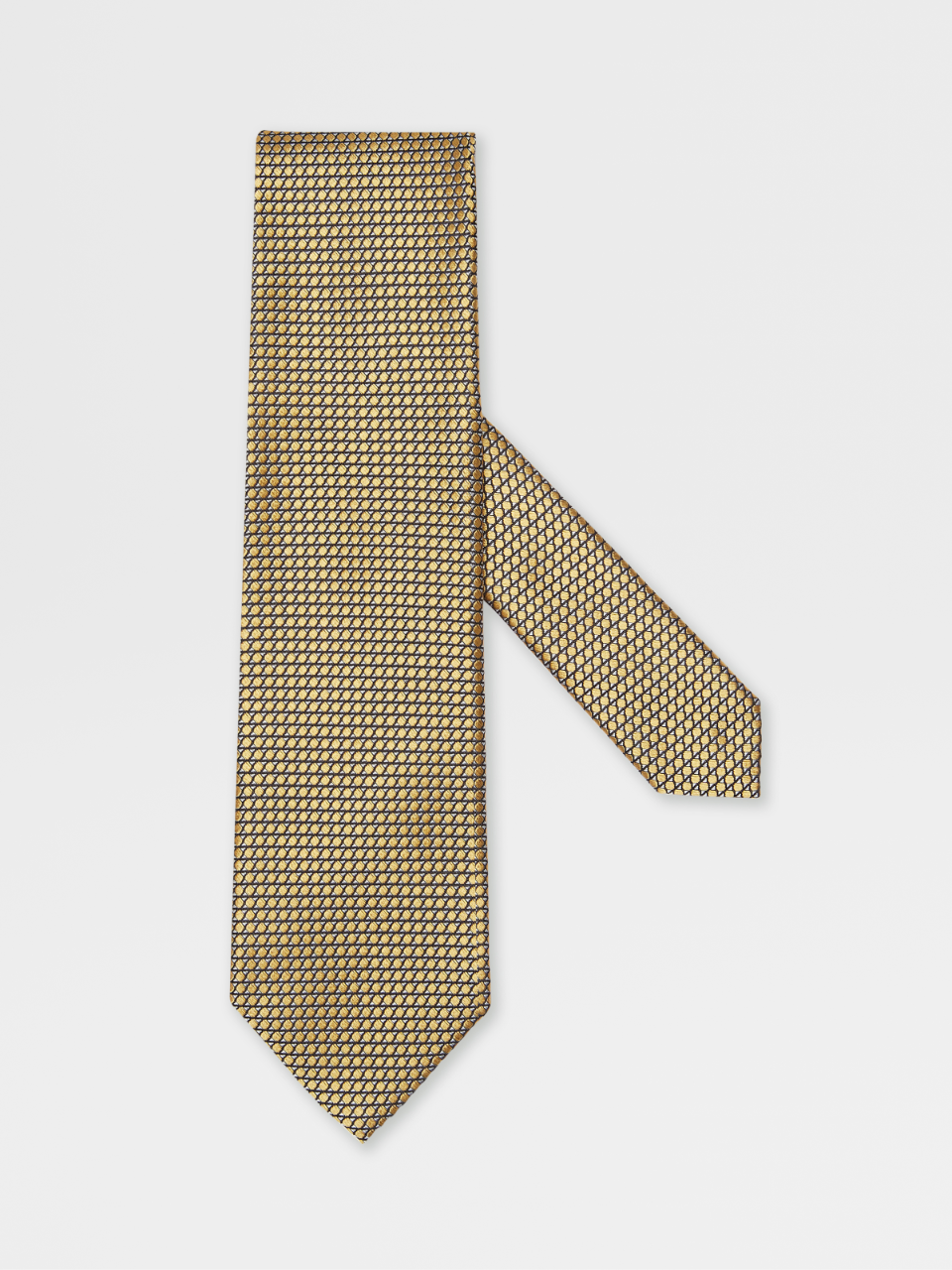 黄色桑蚕丝领带
